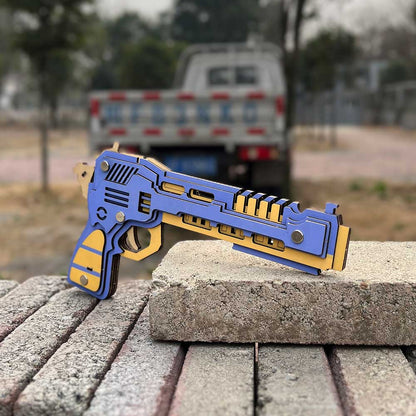 Battle Wolf 3D Gun Puzzle Wooden Rubber Band Gun Model Kit
