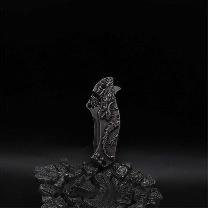 Evil Dragon Relief Folding Knife