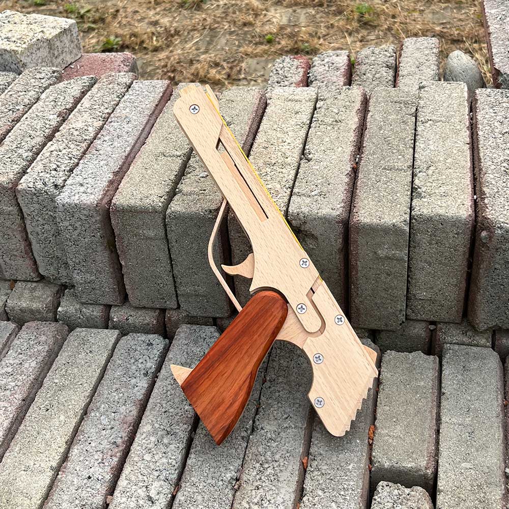 Wooden Assembled Flying Eagle Solid Wood Pistol