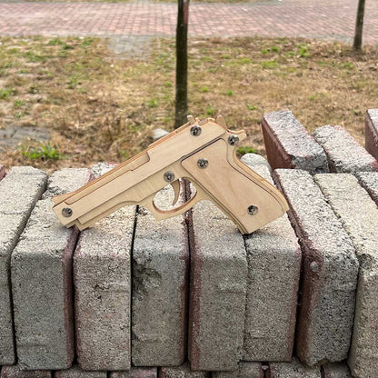 Assembled M92F Wooden Rubber Band Gun