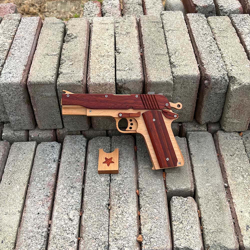 M1911 Wooden Rubber Band Gun Model