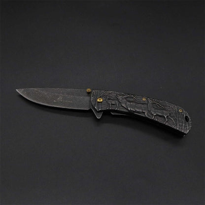 Fantastic Deer Family Folding Knife