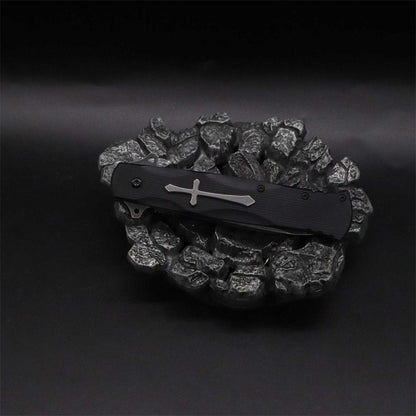 Cross Knife Christian Folding Knife