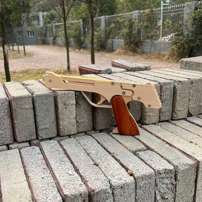 Wooden Assembled Flying Eagle Solid Wood Pistol