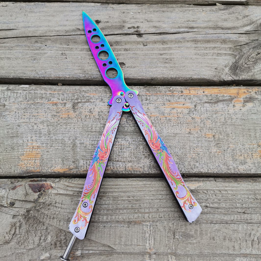 Eastern Firebird Phoenix Stainless Steel Blade Balisong Trainer
