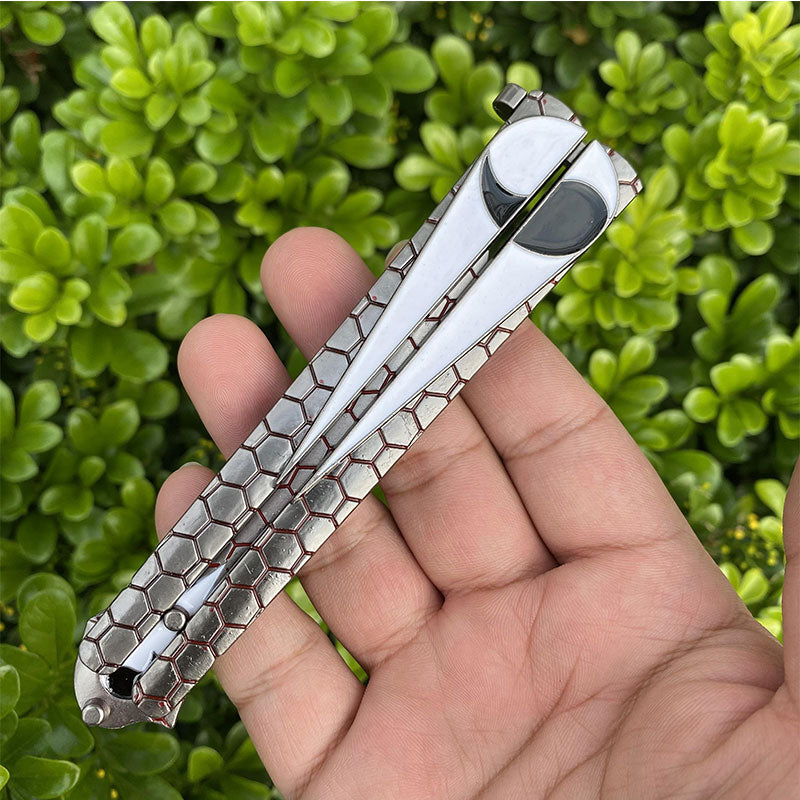 Blunt Archer Red A Butterfly Knife Metal Display Model