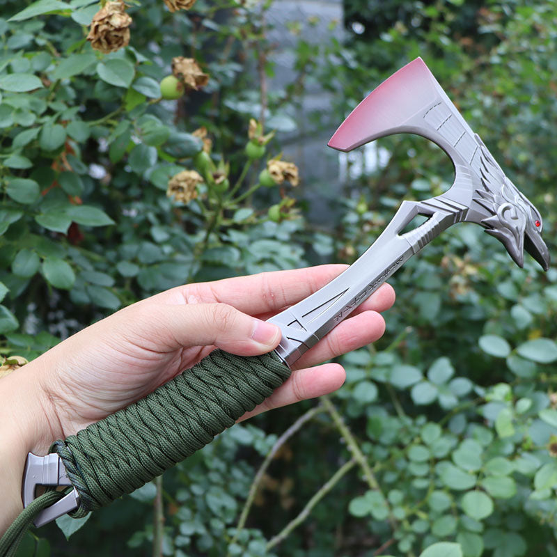 APEX 30CM Bloodhound Raven Bite Axe Metal Replica – Leones