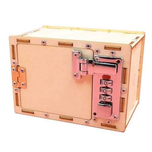 DIY Safe Deposit Box Password Box Wooden Kit