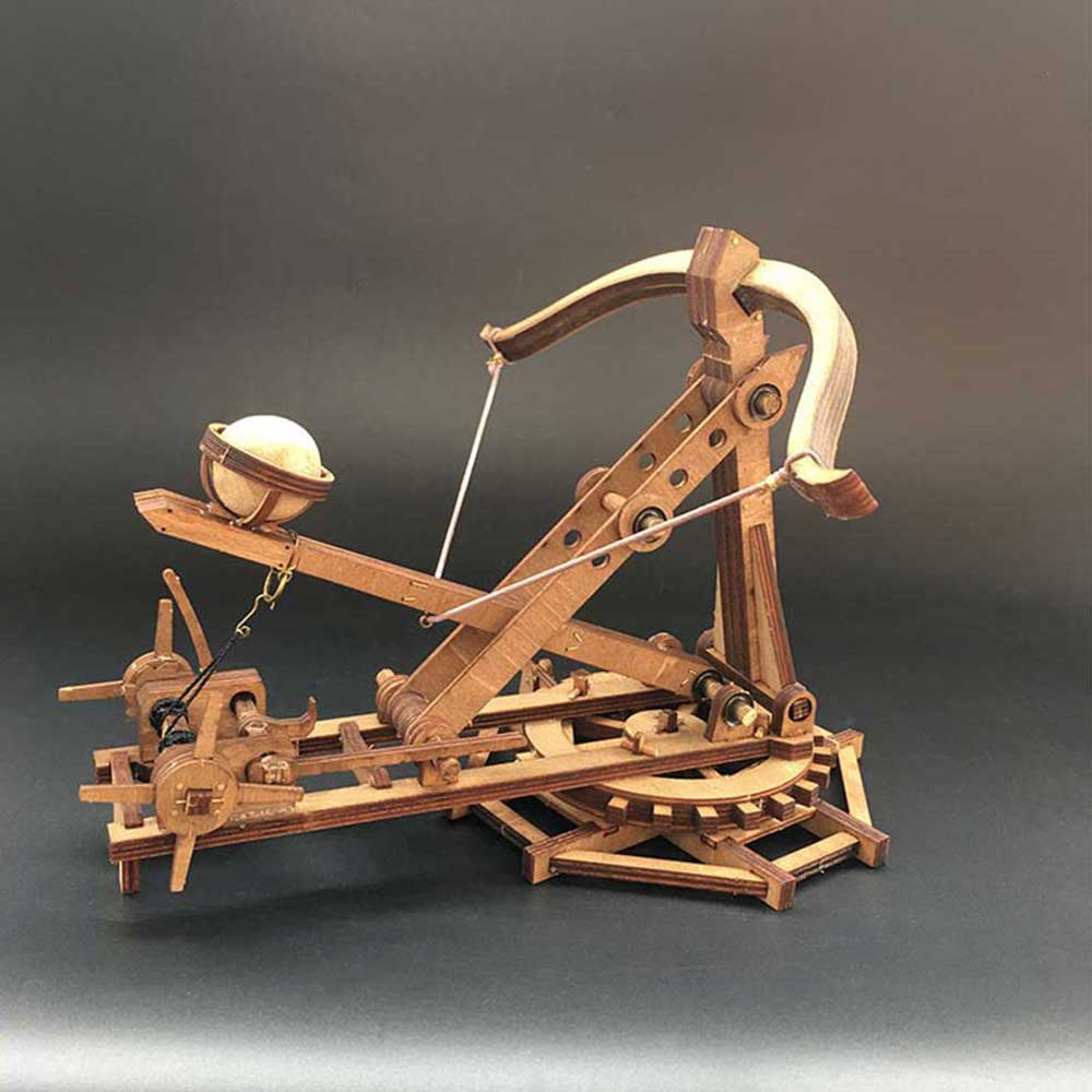 AM002 Wooden Mechanical Models Kits Catapult Ancient Weapon