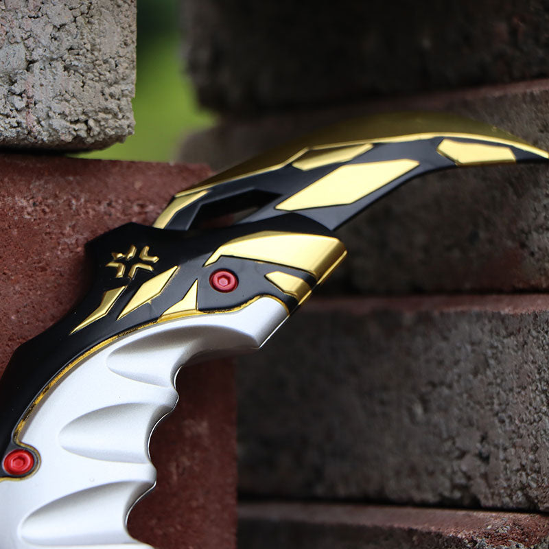 Metal Champion Karambit Blunt Blade Trainer Cosplay Prop