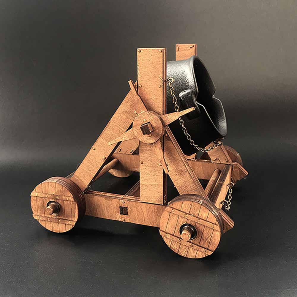 AM007 Flaming Chariot Wooden Mechanical Toys Military Model Kits for Adults