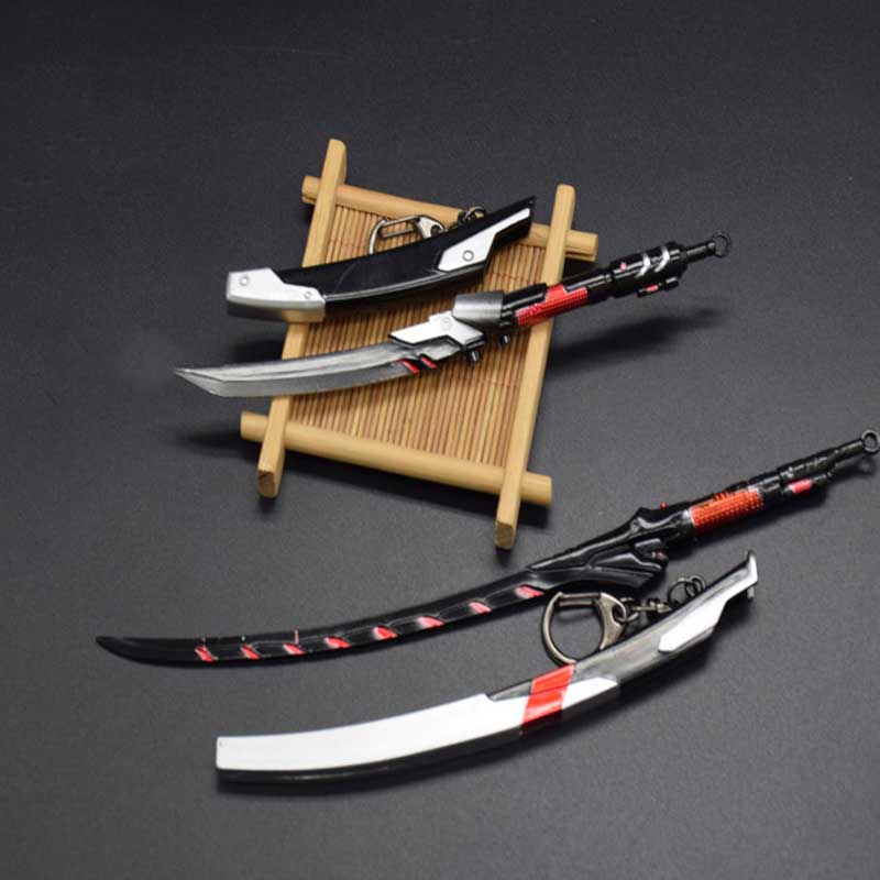 OW Genji Game Peripherals Sword Dragonblade Dagger Wakizashi Toy Model