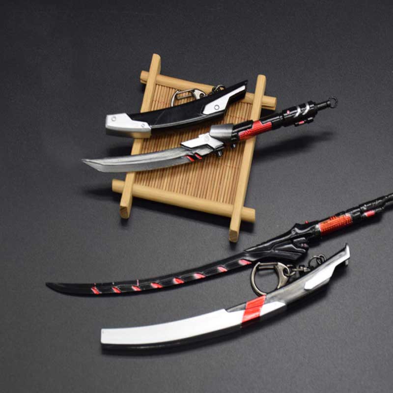 OW Genji Game Peripherals Sword Dragonblade Dagger Wakizashi Toy Model