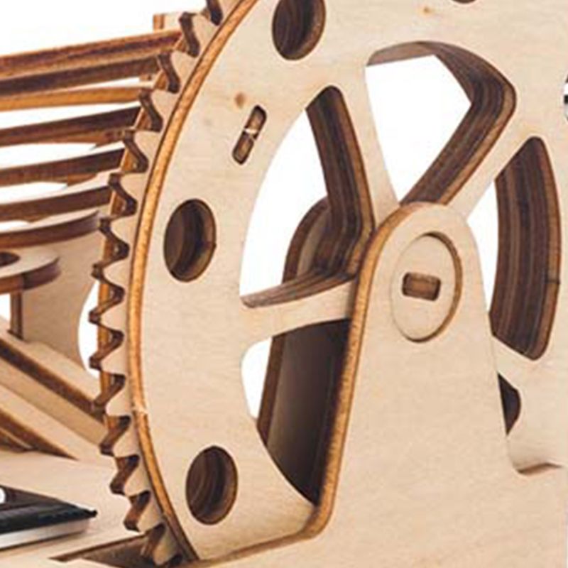 Wooden Solar Track Ball DIY 3D Wooden Race Run Maze Puzzle Building Kits Toys