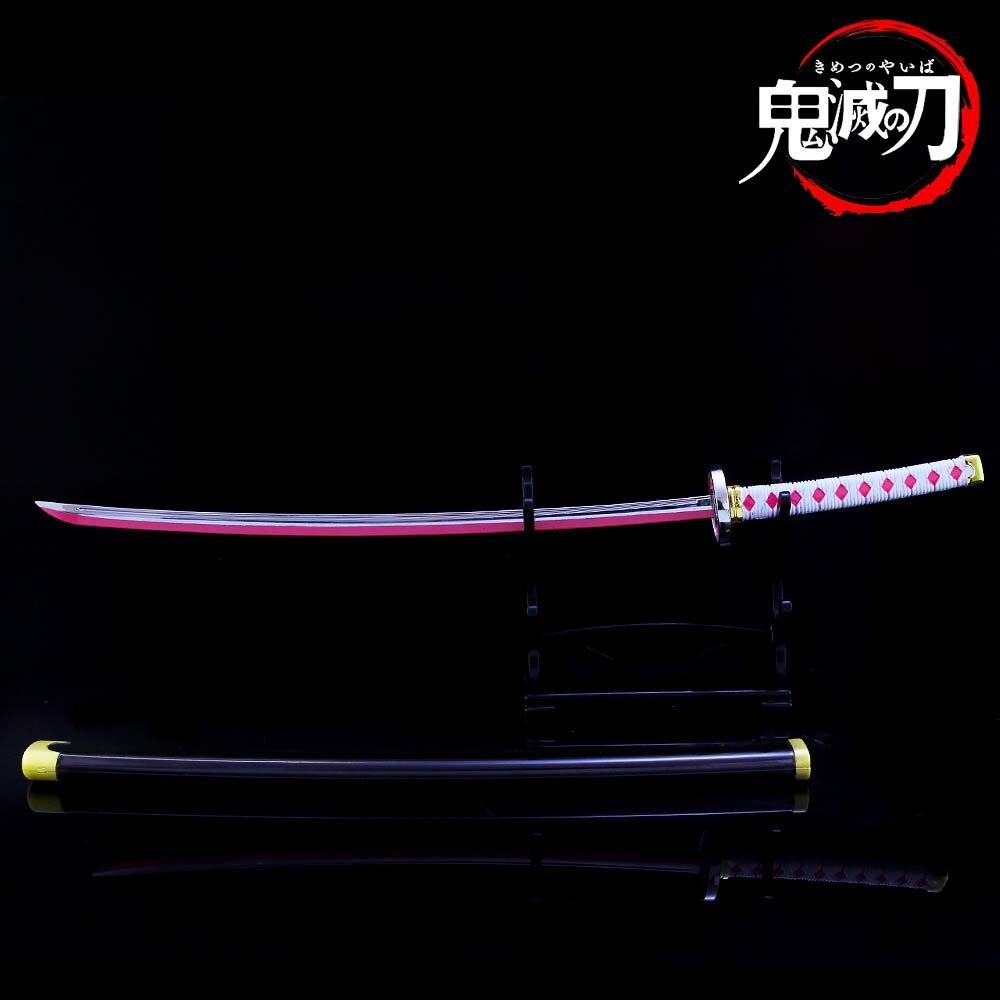 Hot Anime Peripheral Tsuyuri Kanawo Nichirin Sword Zinc Alloy Model