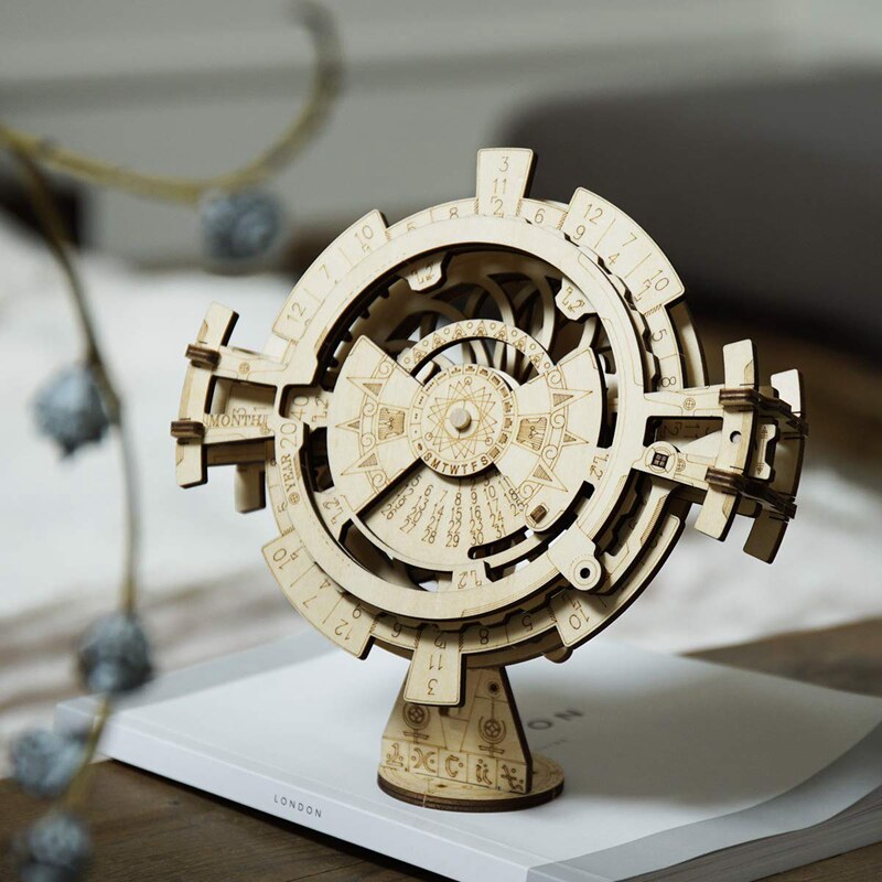 Perpetual Calendar Wooden Model Building Kits