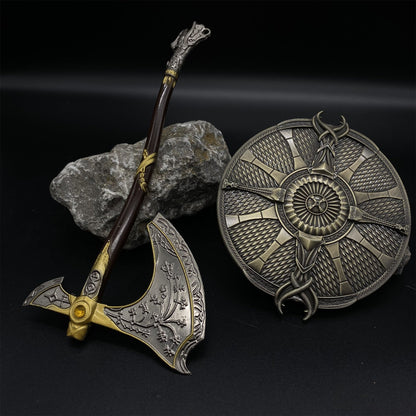 Classical Kratos Blade Leviathan Axe Guardian Shield Replica Collections