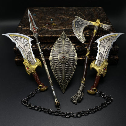 Classical Kratos Blade Leviathan Axe Guardian Shield Replica Collections