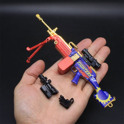 M249 MG Miniature Fighter Skin M249 Machine Gun 16.5CM/6.5"
