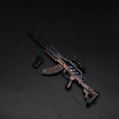 Metal Beryl M762 Miniature Assault Rifle Small Gun Model 17CM/6.7"