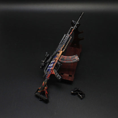 Metal Beryl M762 Miniature Assault Rifle Small Gun Model 17CM/6.7"