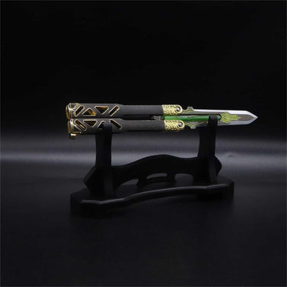 Octane Heirloom V3 Real Liquid Tube Octane Balisong Metal Replica