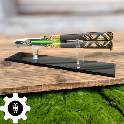 Octane Heirloom V3 Real Liquid Tube Octane Balisong Metal Replica