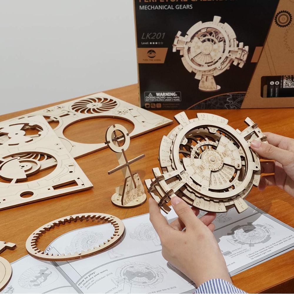 Perpetual Calendar Wooden Model Building Kits