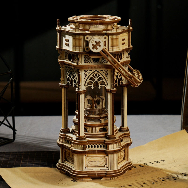 DIY Assembly Wooden Secret Garden Model 3D Puzzle Music Box