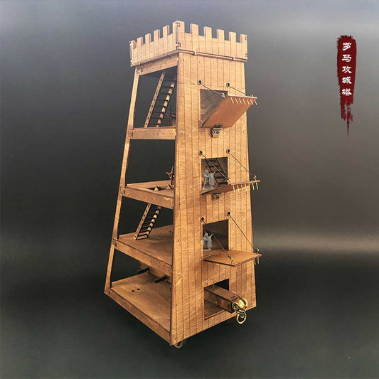 AM004 Roman Siege Tower Model 3D Wooden Puzzle Craft Kits For Adult