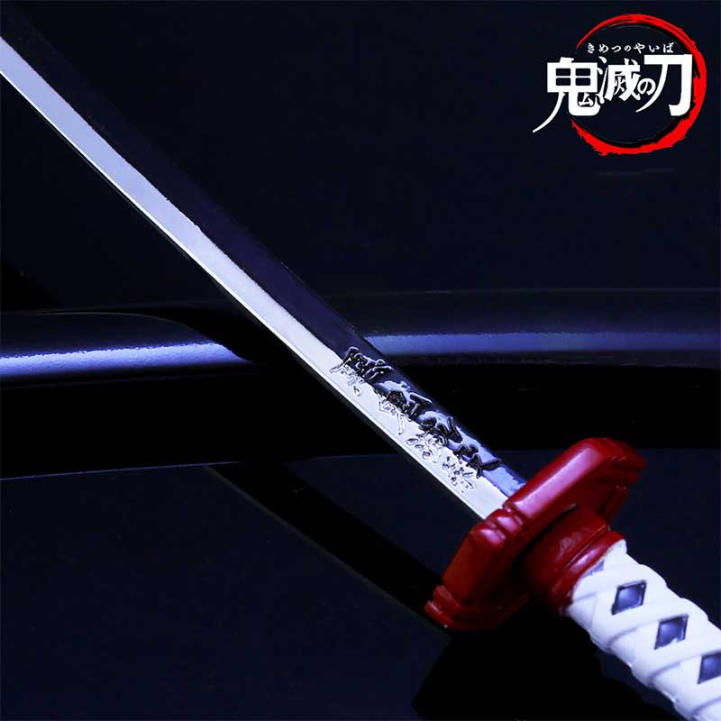 26CM/10.2" Hot Anime Peripheral Tomioka Giyuu Nichirin Sword Zinc Alloy Model