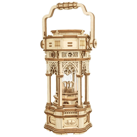 3D Wooden Lantern Game Assembly Toy Music Box