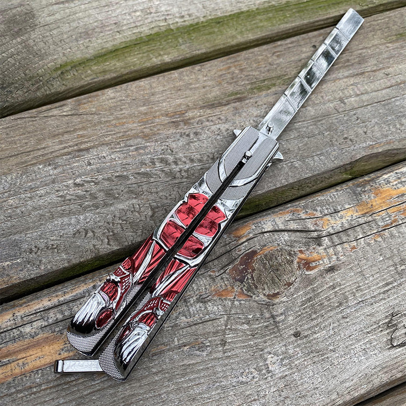Blunt Blade Colossal Titan Balisong Model for Collection