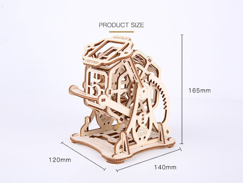 3D Wooden Assembled Lucky Roulette Model Kit