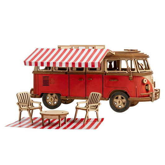 3D Camper Van Wooden Model Building Kits