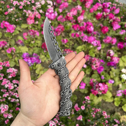 Cool Punk Knife Chain Folding Knife
