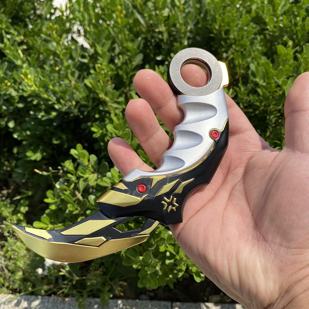 Metal Champion Karambit Blunt Blade Trainer Cosplay Prop