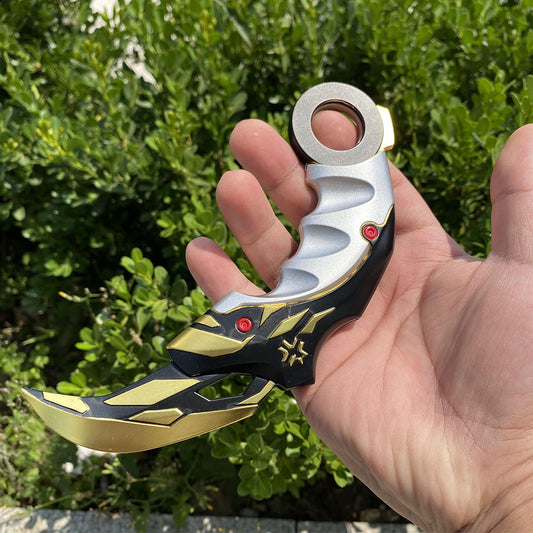 Metal Champion Karambit Blunt Blade Trainer Cosplay Prop USA Stock