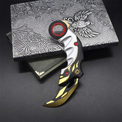 Metal Champion Karambit Blunt Blade Trainer Cosplay Prop Collectibles