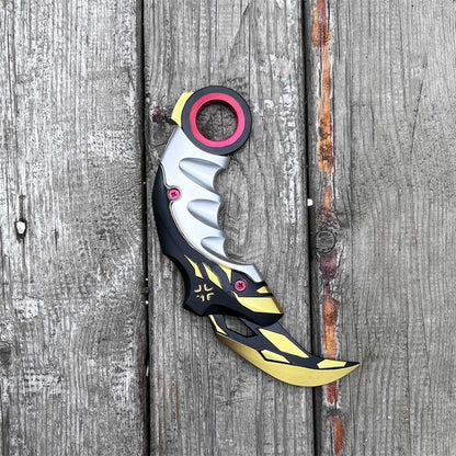 Metal Champion Karambit Blunt Blade Trainer Cosplay Prop Collectibles