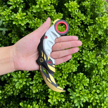 Metal Champion Karambit Blunt Blade Trainer Cosplay Prop Collectibles