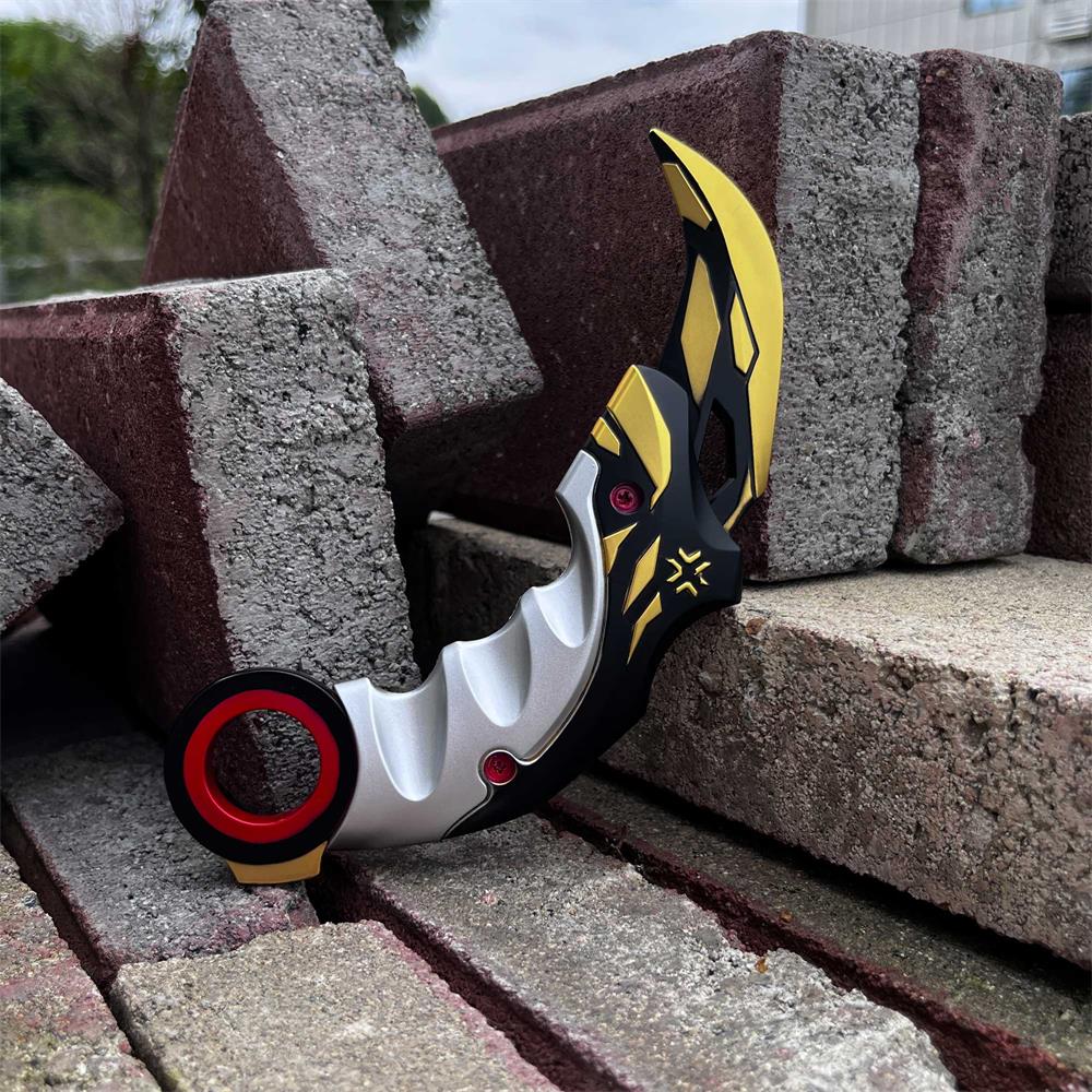 Metal Champion Karambit Blunt Blade Trainer Cosplay Prop