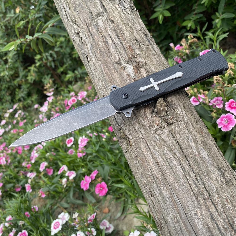 Cross Knife Christian Folding Knife