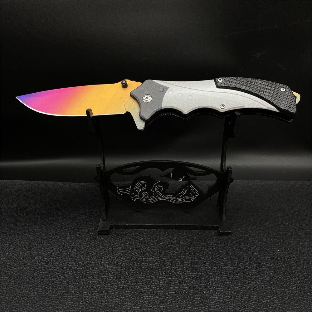 Metal Blunt Blade Fade Nomad Trainers & Folding Knife  2 in 1 Pack