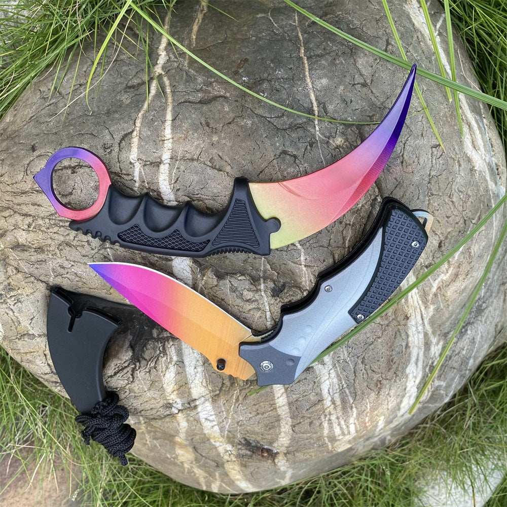 Sharp Blade Fade Nomad Karambit Knife & Folding Knife 2 in 1 Pack