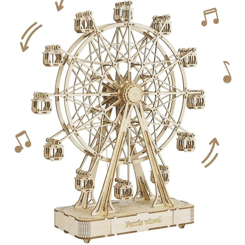 3D Ferris Wheel Wooden Model Building Block Kits