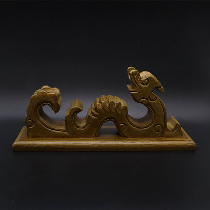 Wooden Dragon Totem Full-Size ACG Weapon Display Holder