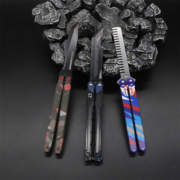 Yoru Comb Recon Knife RGX Firefly Knife Game Butterfly Trainer 3 in 1 Pack Leones Marvelous Items