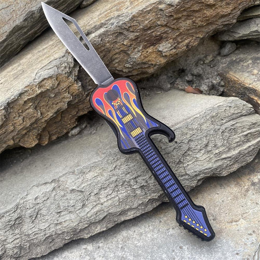 Guitar Folding Knife Tool