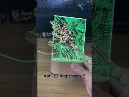 Customized Ash 3D Night Lamp